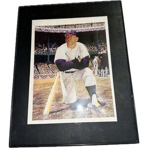 Mickey‎ Mantle Matted Framed Photo New York Yankees Great